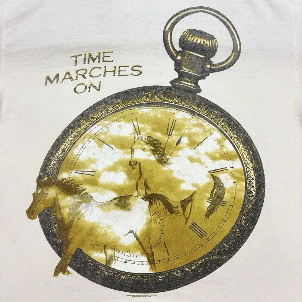 Vtg 1996 Tracy Lawrence Time Marches On Tour Shirt Single Stitch Men’s XL USA
